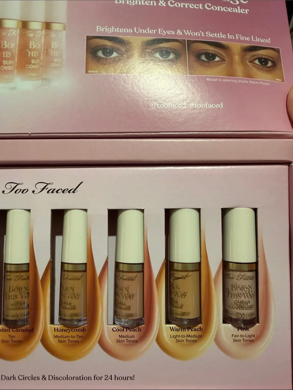 Too Faced Born This Way Super Coverage Concealer Set - Pink Packaging